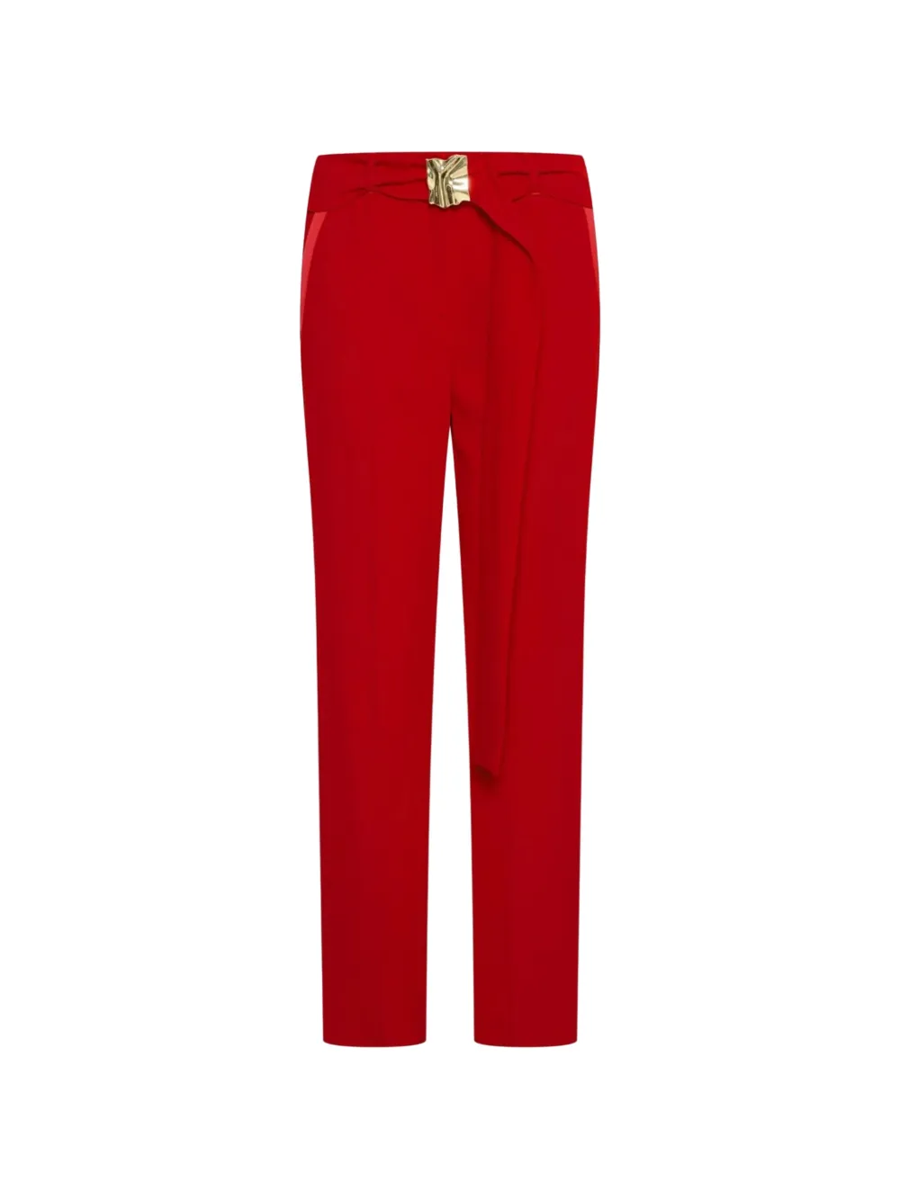 Marella buckle-belted trousers - Rosso