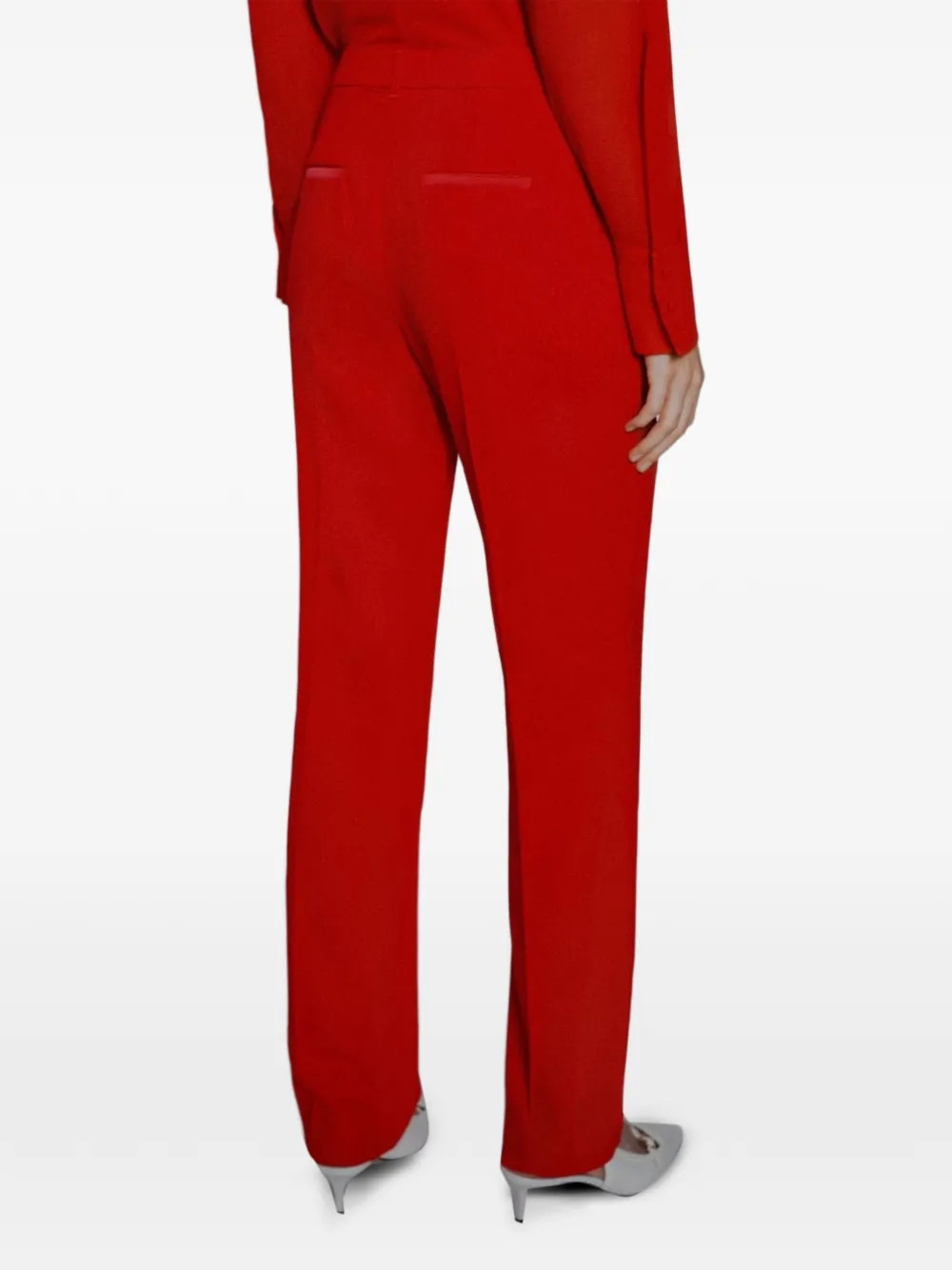  Marella Buckle-belted Trousers - Red 