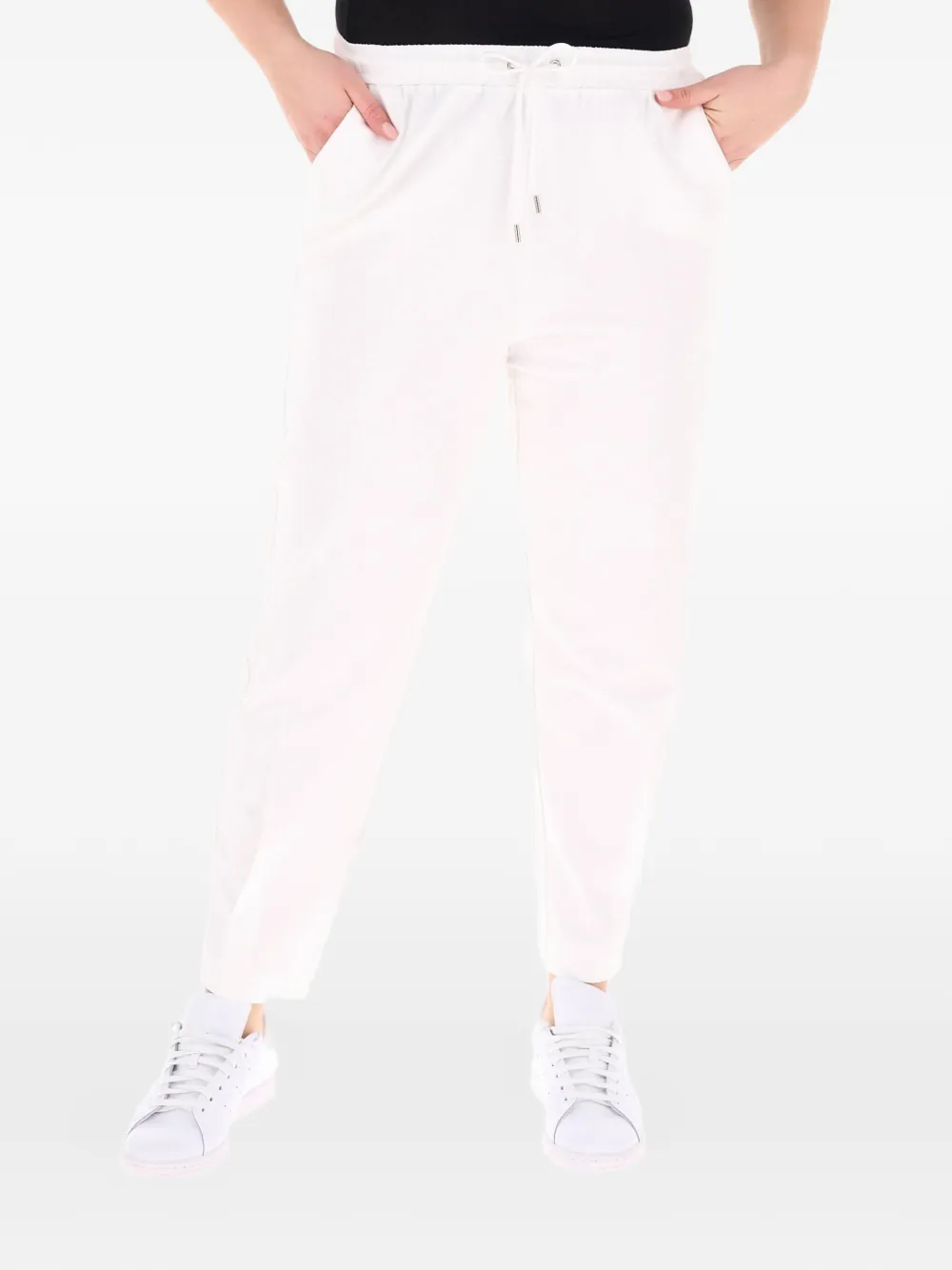 ELENA MIRO` drawstring-waist track pants - Bianco