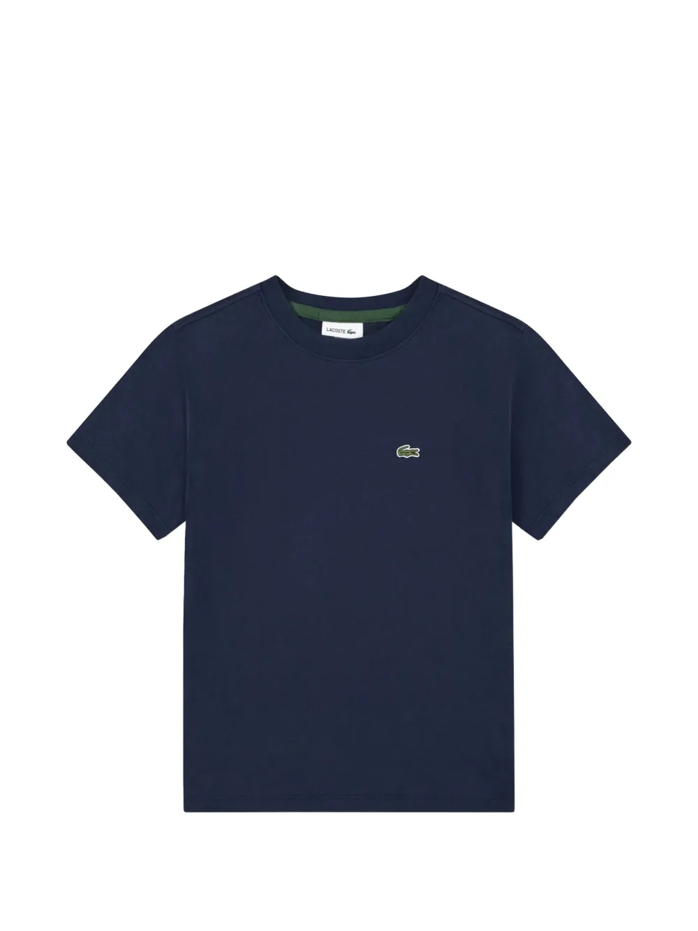 Lacoste Kids logo-detail cotton T-shirt - Blu