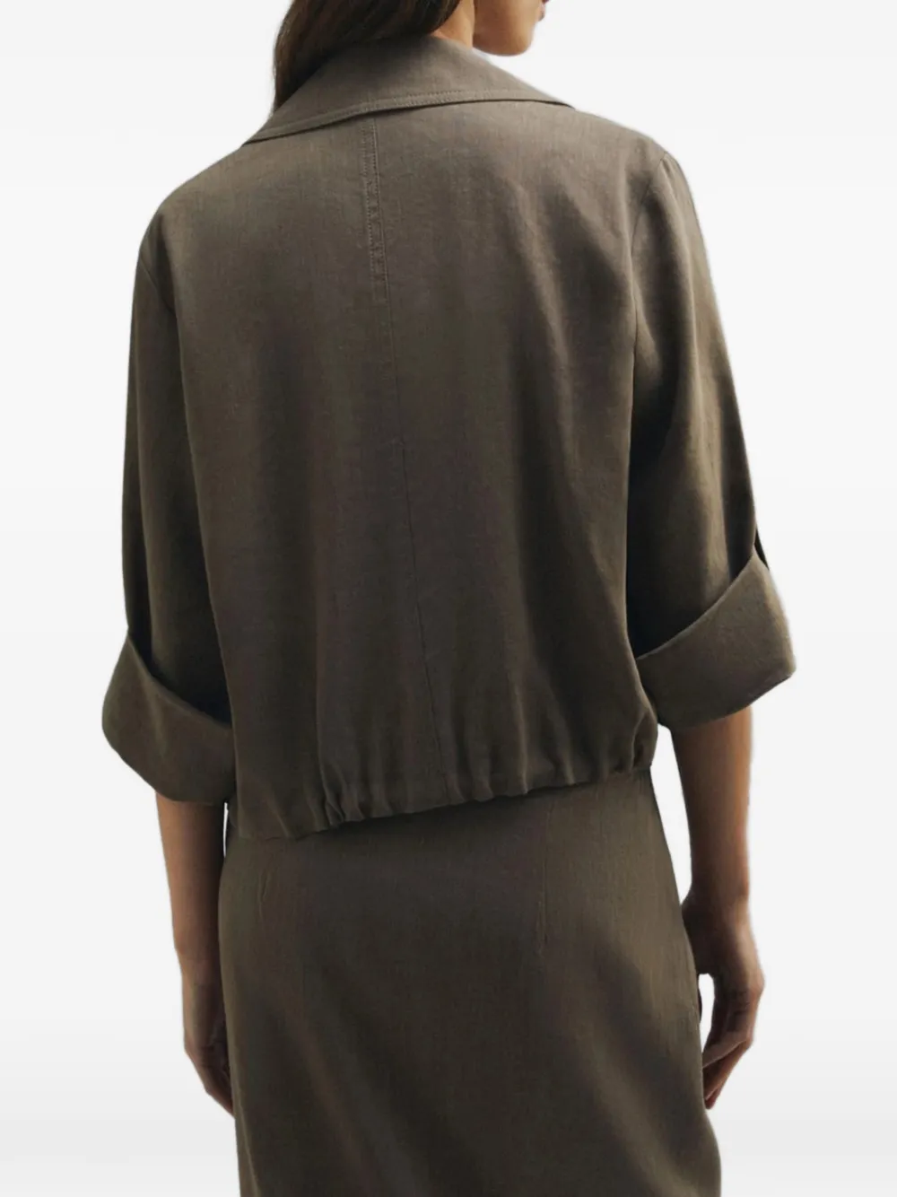  Marella Linen Jacket - Brown 