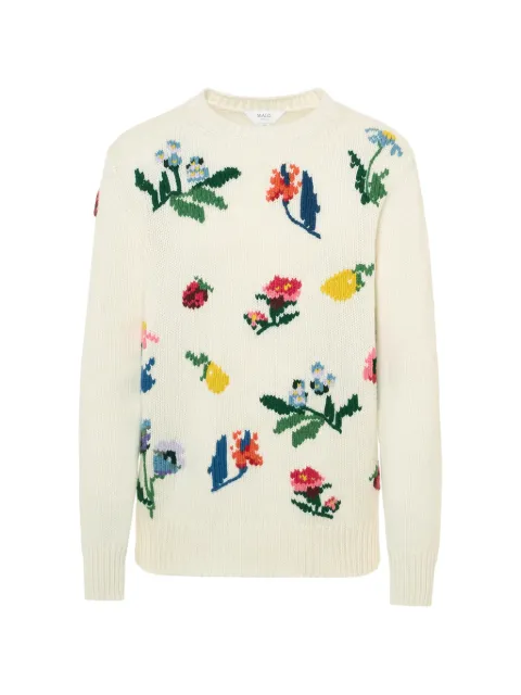 Malo floral-print sweater