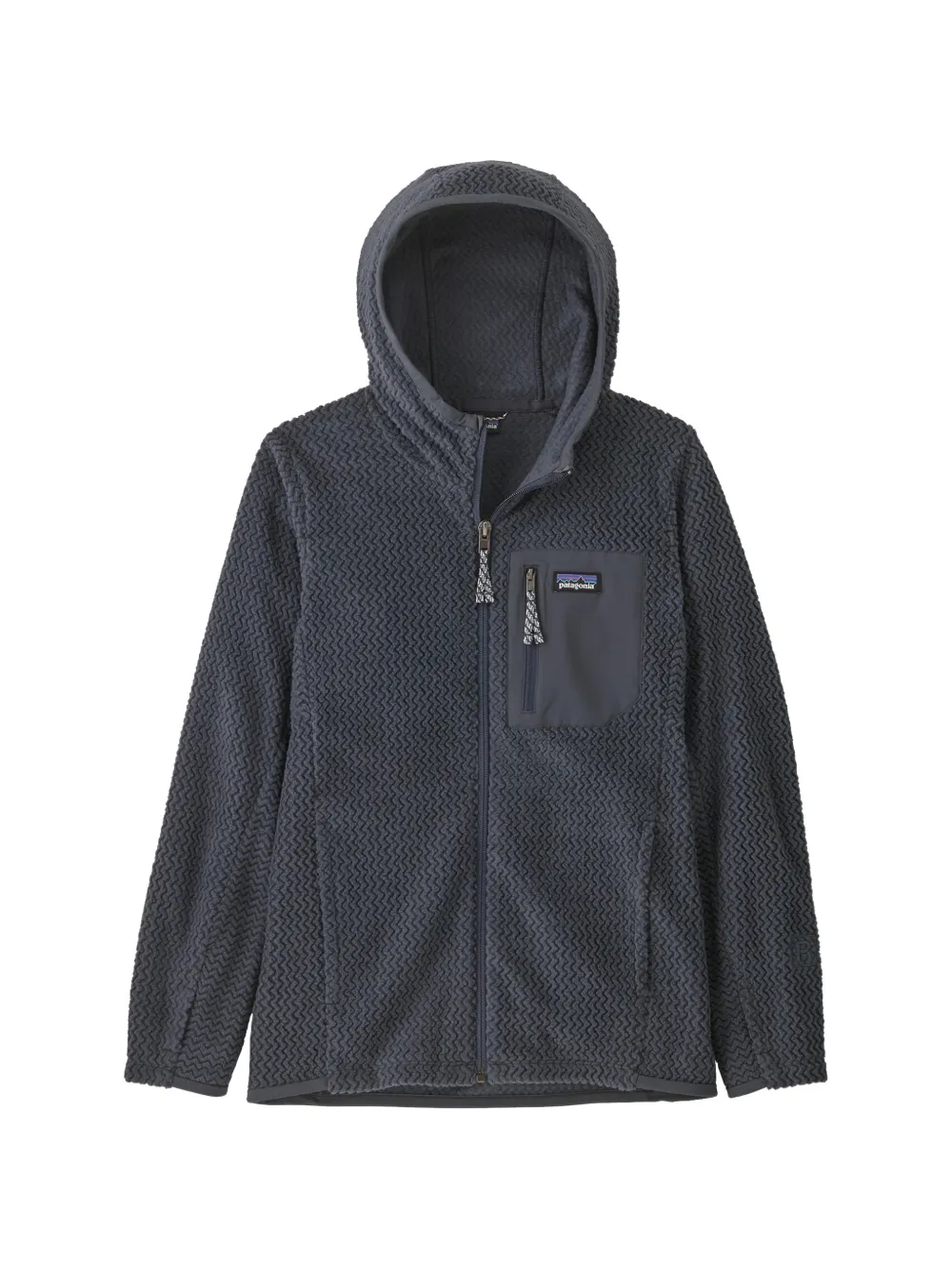 Patagonia Kids R1® Air textured hoodie - Blu