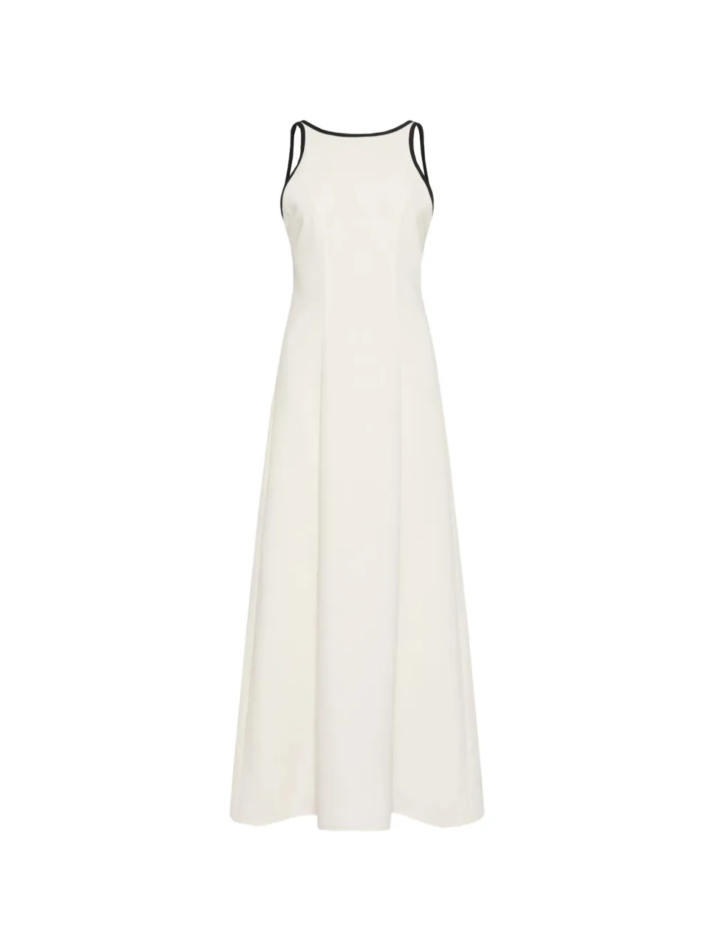 Marella bow-detail sleeveless midi dress - Toni neutri