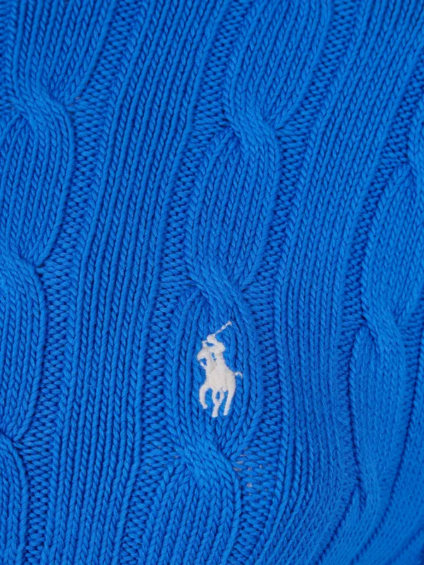 Polo Ralph Lauren ケーブルニット ドレス | ブルー | FARFETCH JP