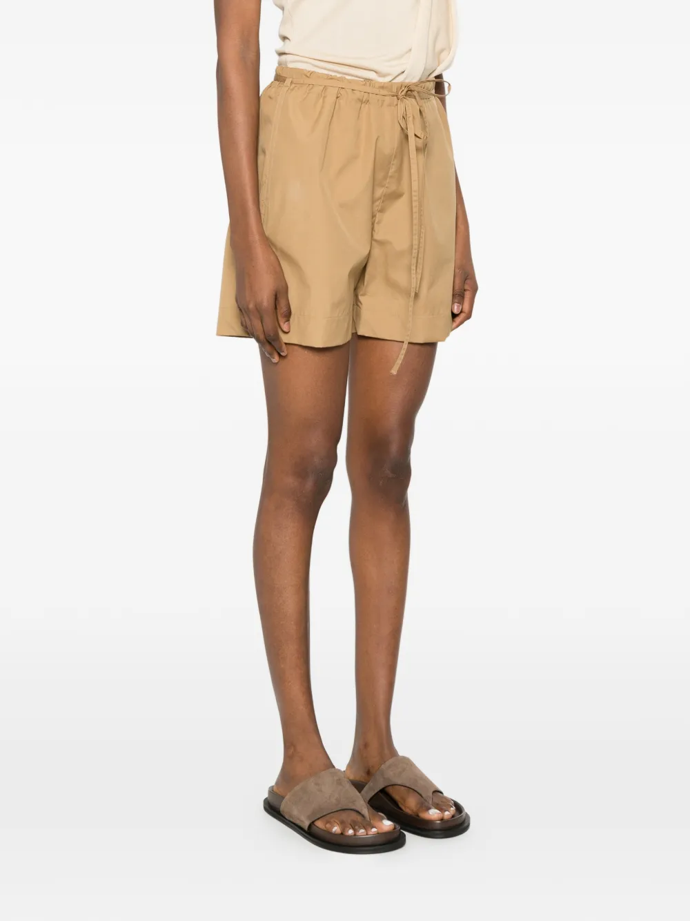  Loulou De Saison Malone Drawstring Pocket Shorts - Neutrals 