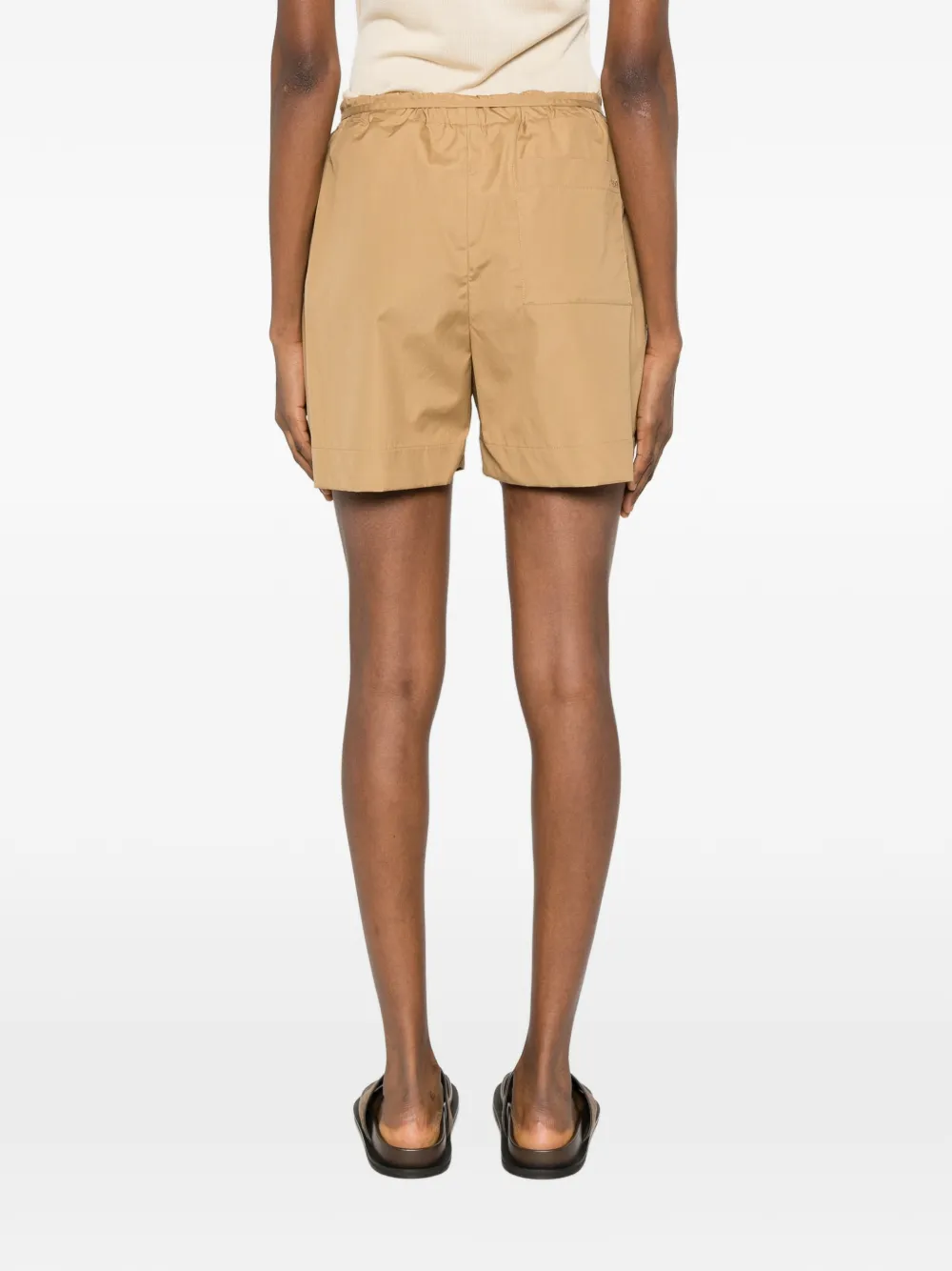 LouLou de Saison Malone shorts met trekkoord Beige