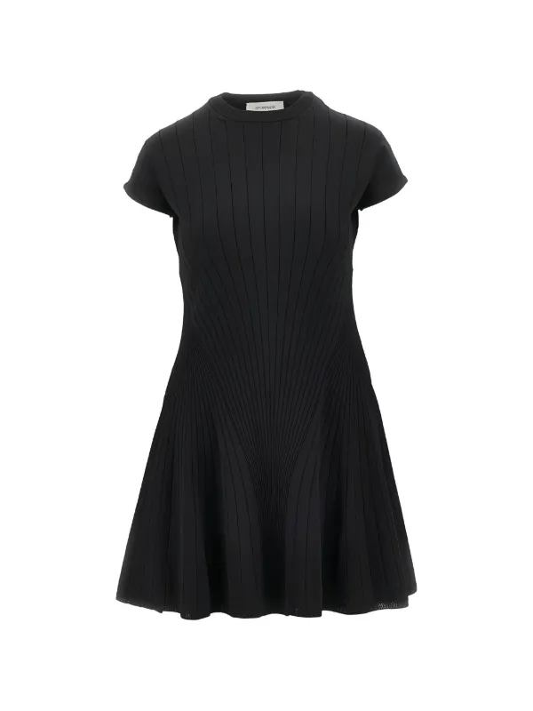 sportmax black mini dress Sportmax Mesh Mini Dress