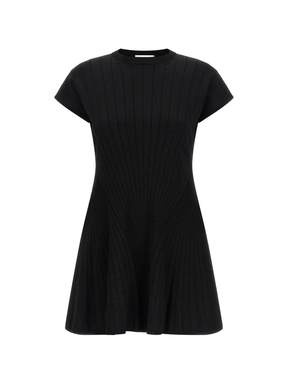 Sportmax Geribbelde mini-jurk Zwart