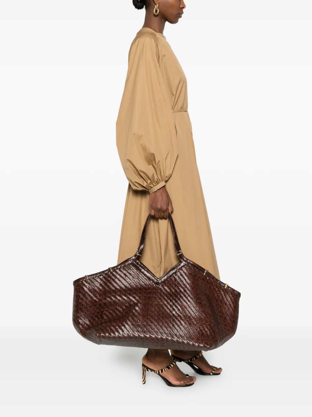  Benedetta Bruzziches Woven Shoulder Bag - Brown 