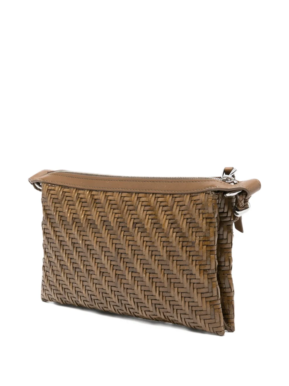  Benedetta Bruzziches Woven Cross Body Bag - Green 