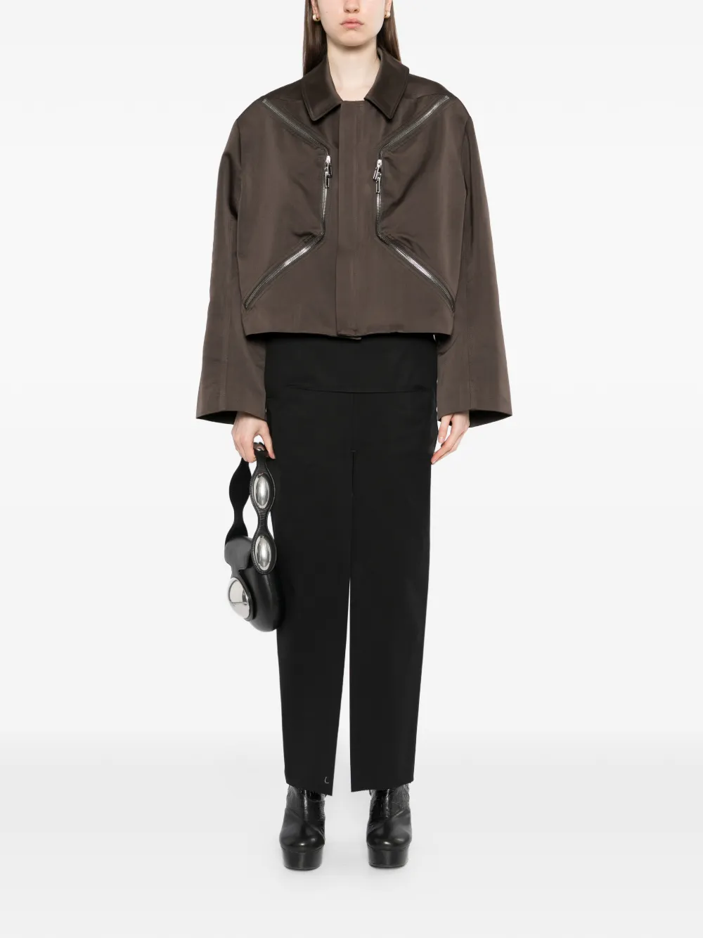 Rick Owens Rok met split Zwart