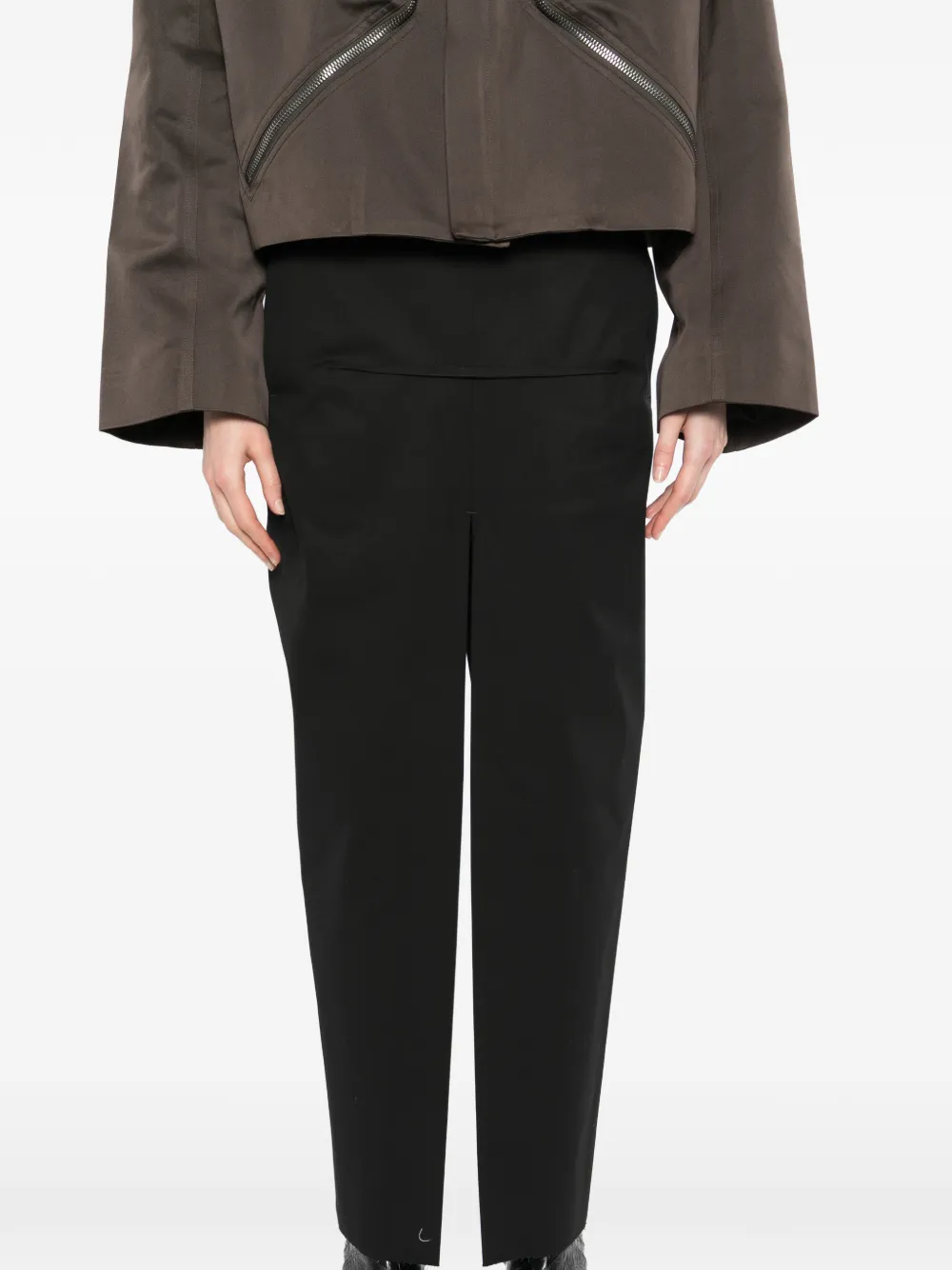 Rick Owens Rok met split Zwart