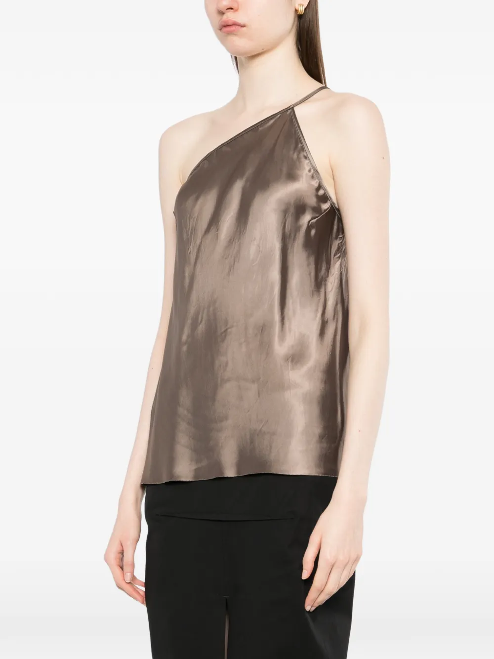 Rick Owens Asymmetrische top Bruin