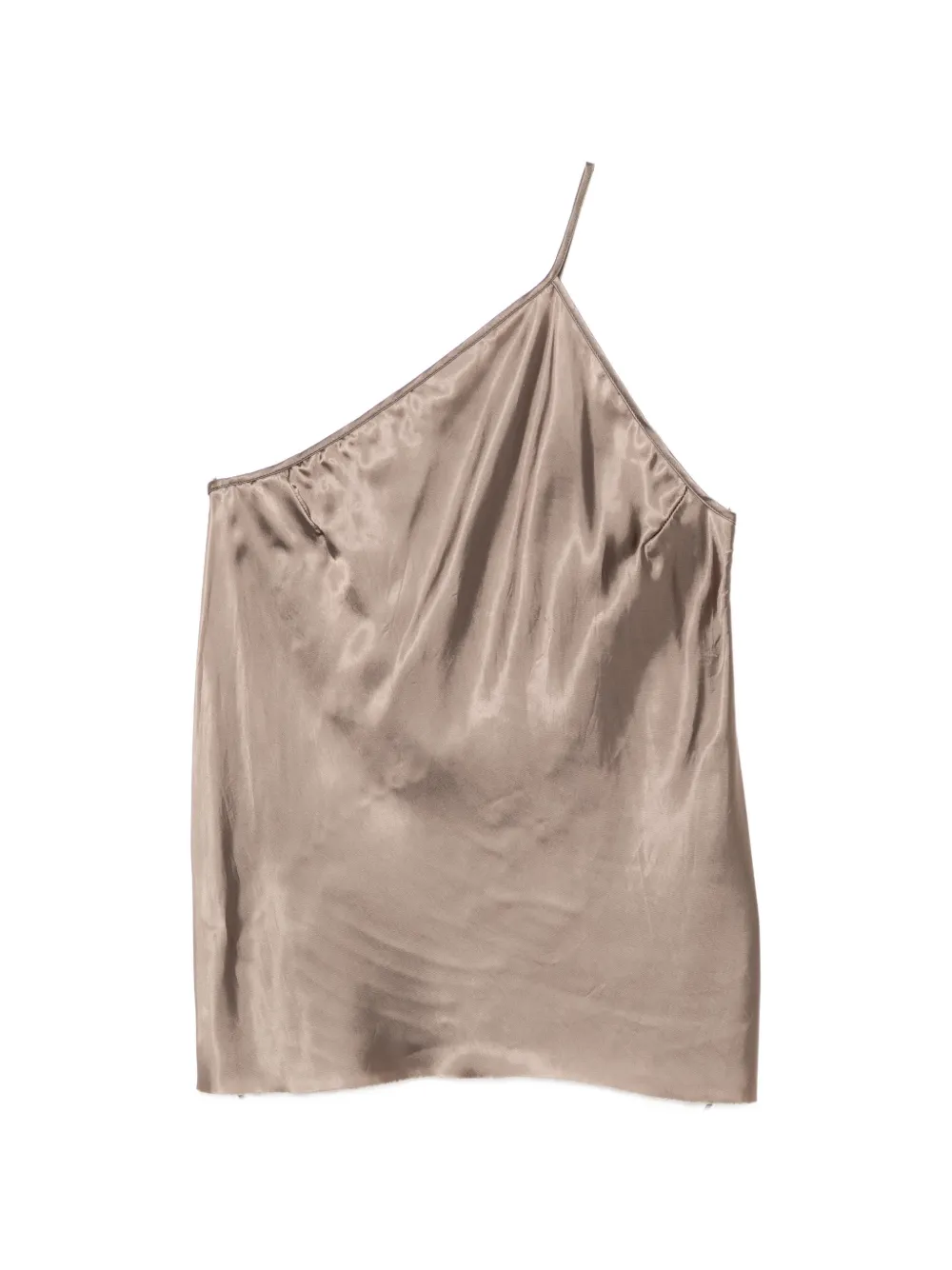 Rick Owens one-shoulder top - Marrone