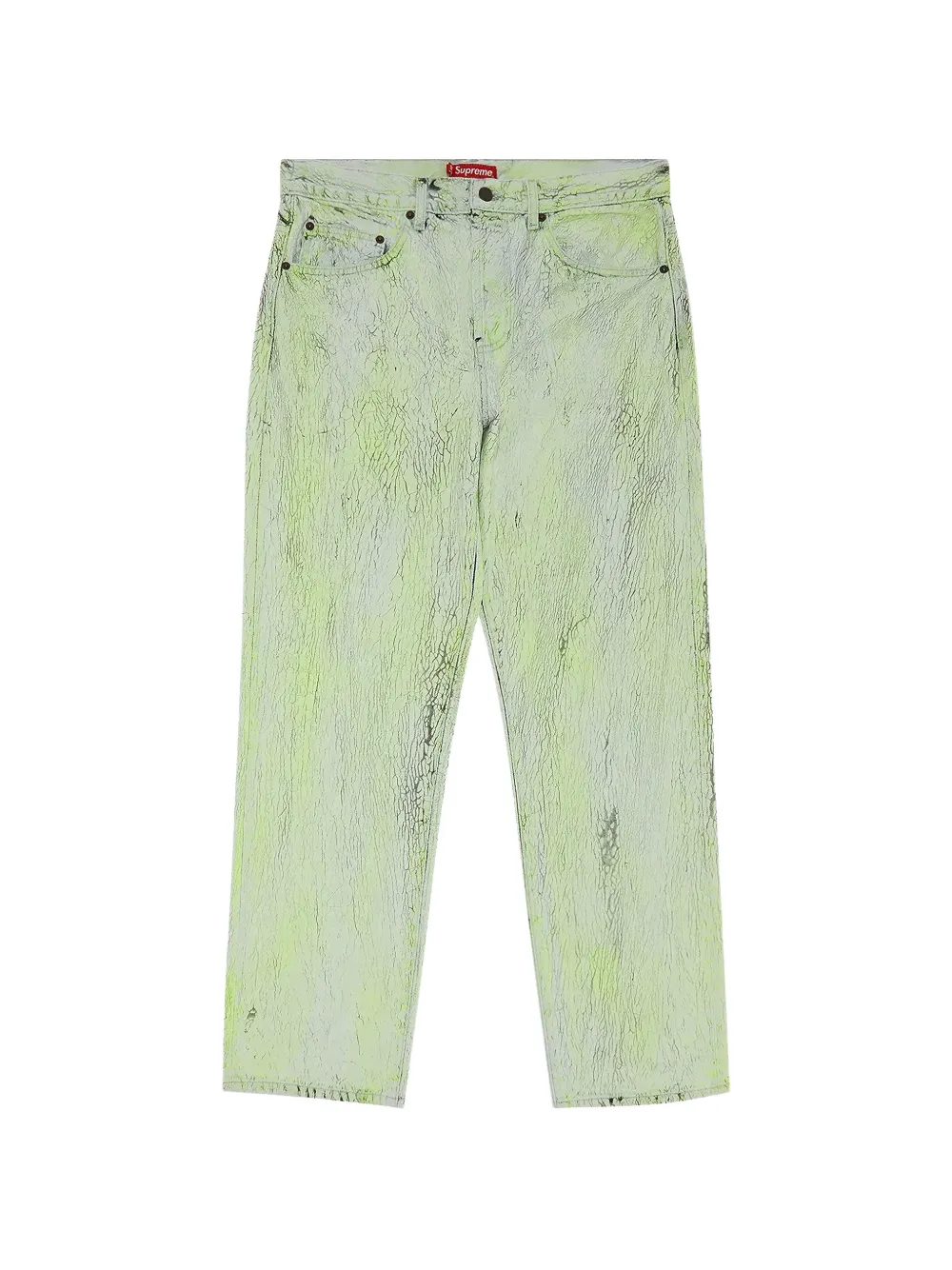 Supreme crackle regular jeans - Verde