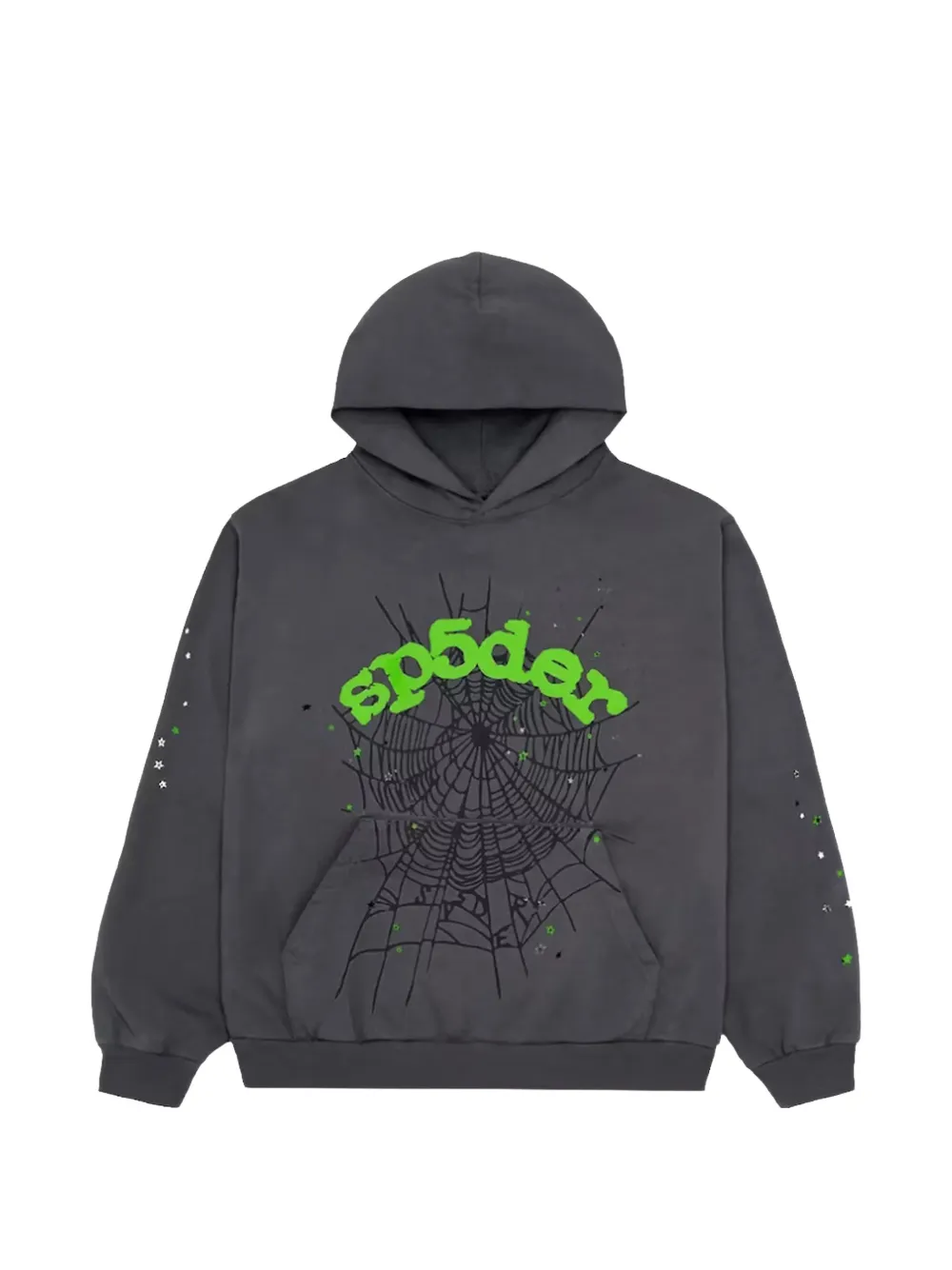 Sp5der Wait Web 连帽卫衣 In Gray