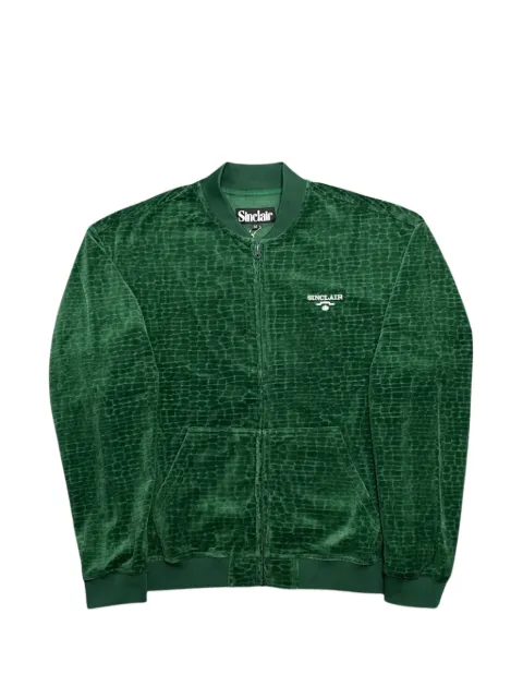 Sinclair jacquard velour track jacket
