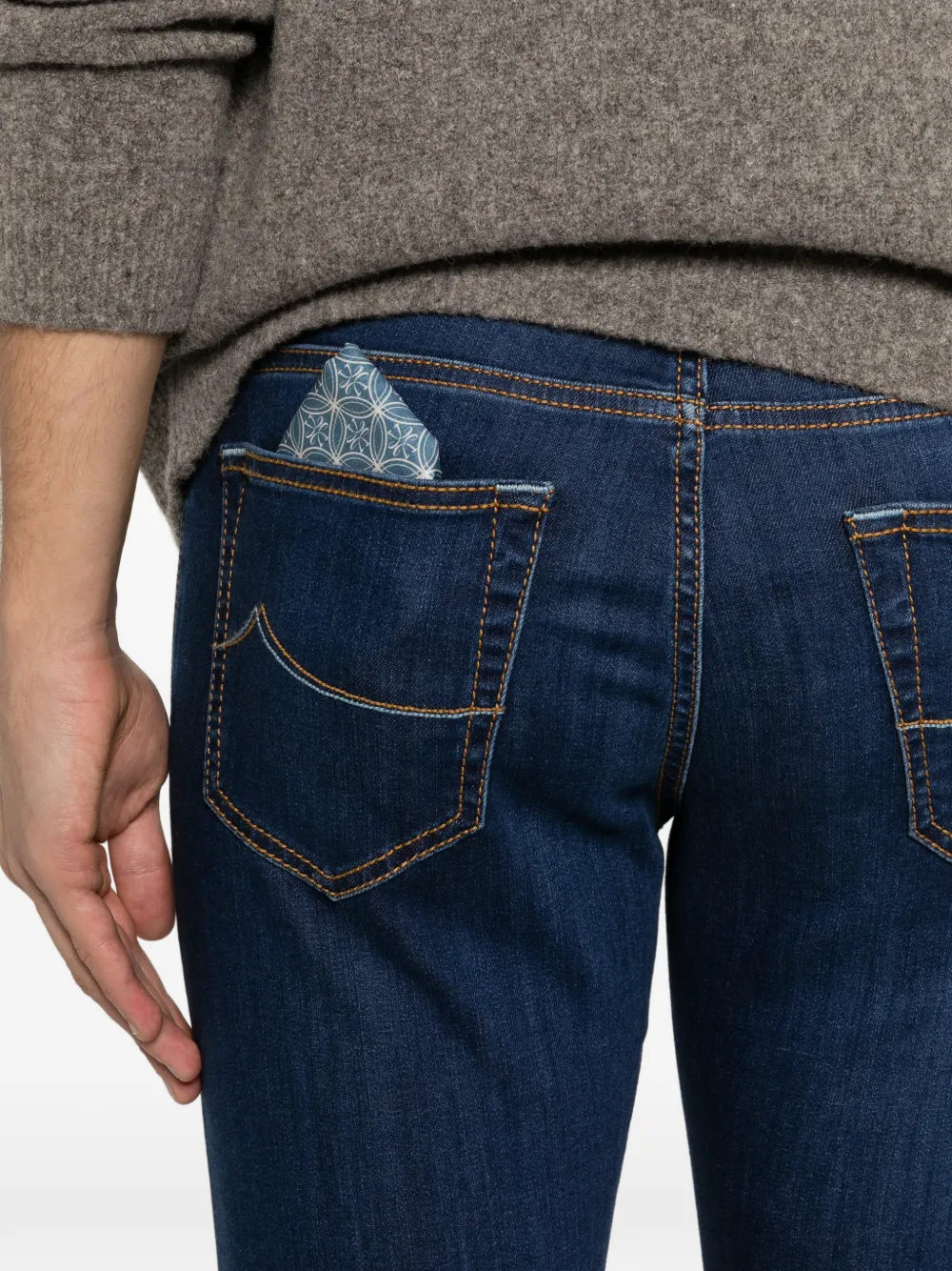 Jacob Cohën Nick jeans met vervaagd effect Blauw
