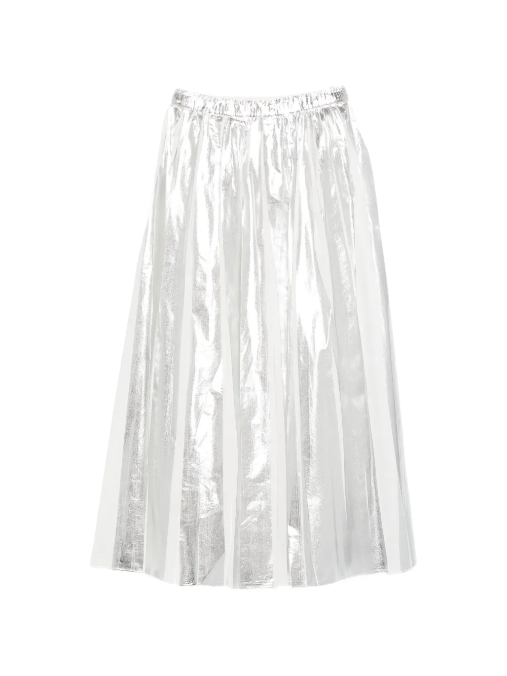 Tela pleated maxi skirt - Argento