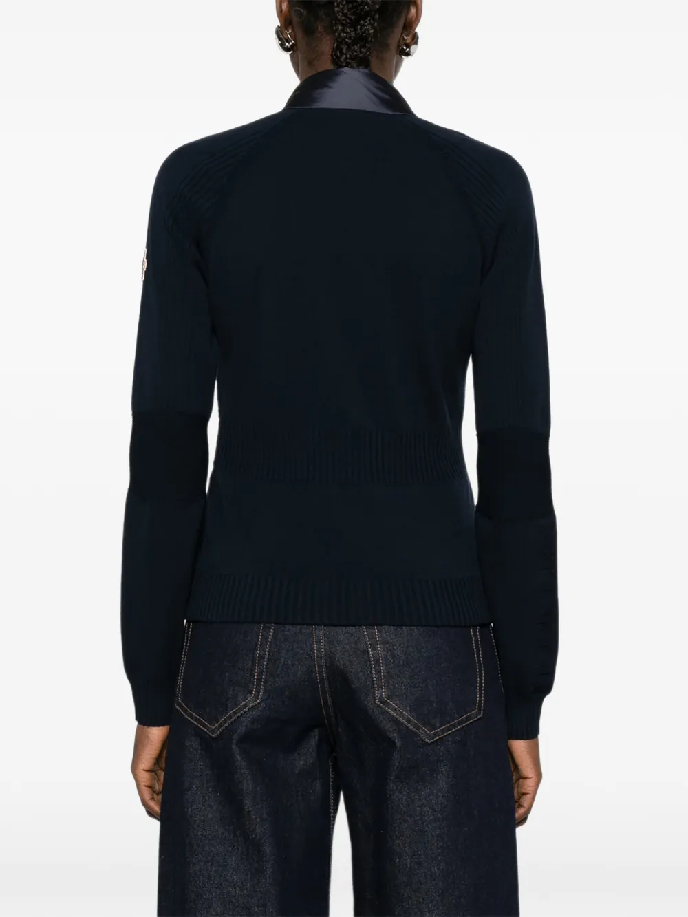 Moncler Grenoble Gewatteerd jack met rits Blauw