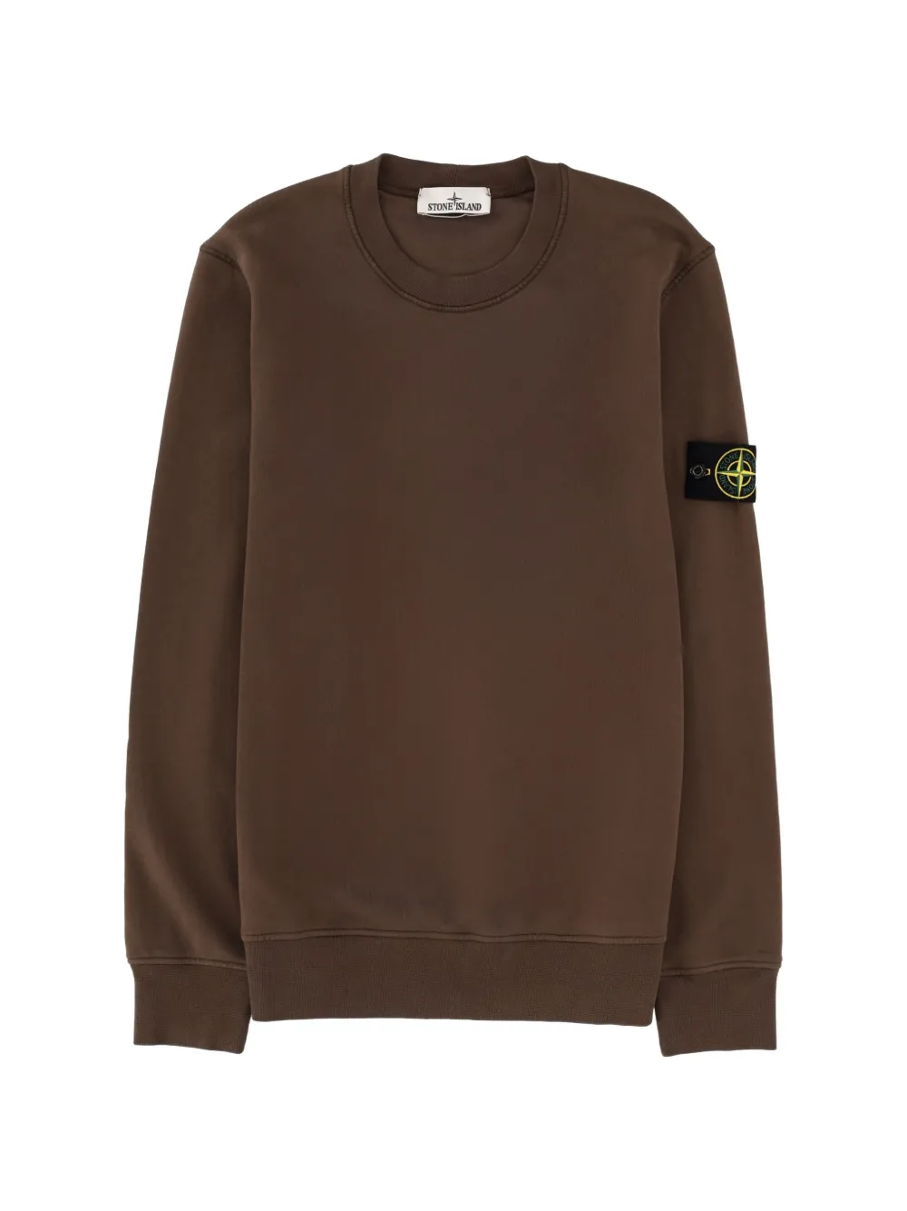 Stone Island logo-patch sweatshirt - Braun