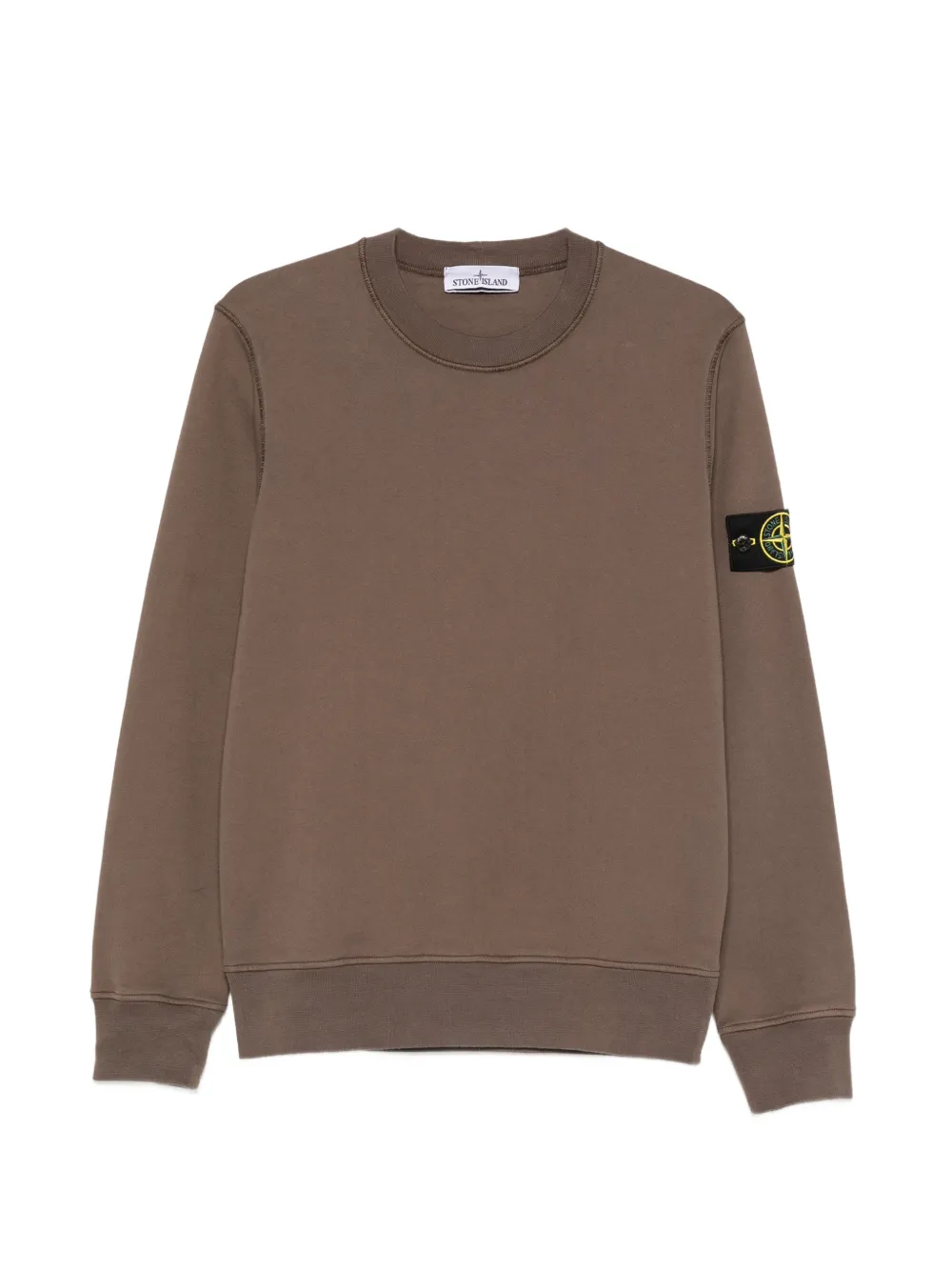 Stone Island logo-patch sweatshirt - Braun