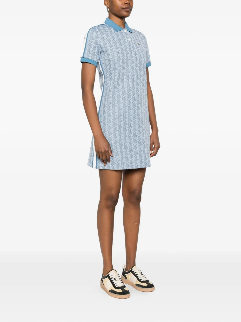  Lacoste Polo-collar Mini Dress - Blue 