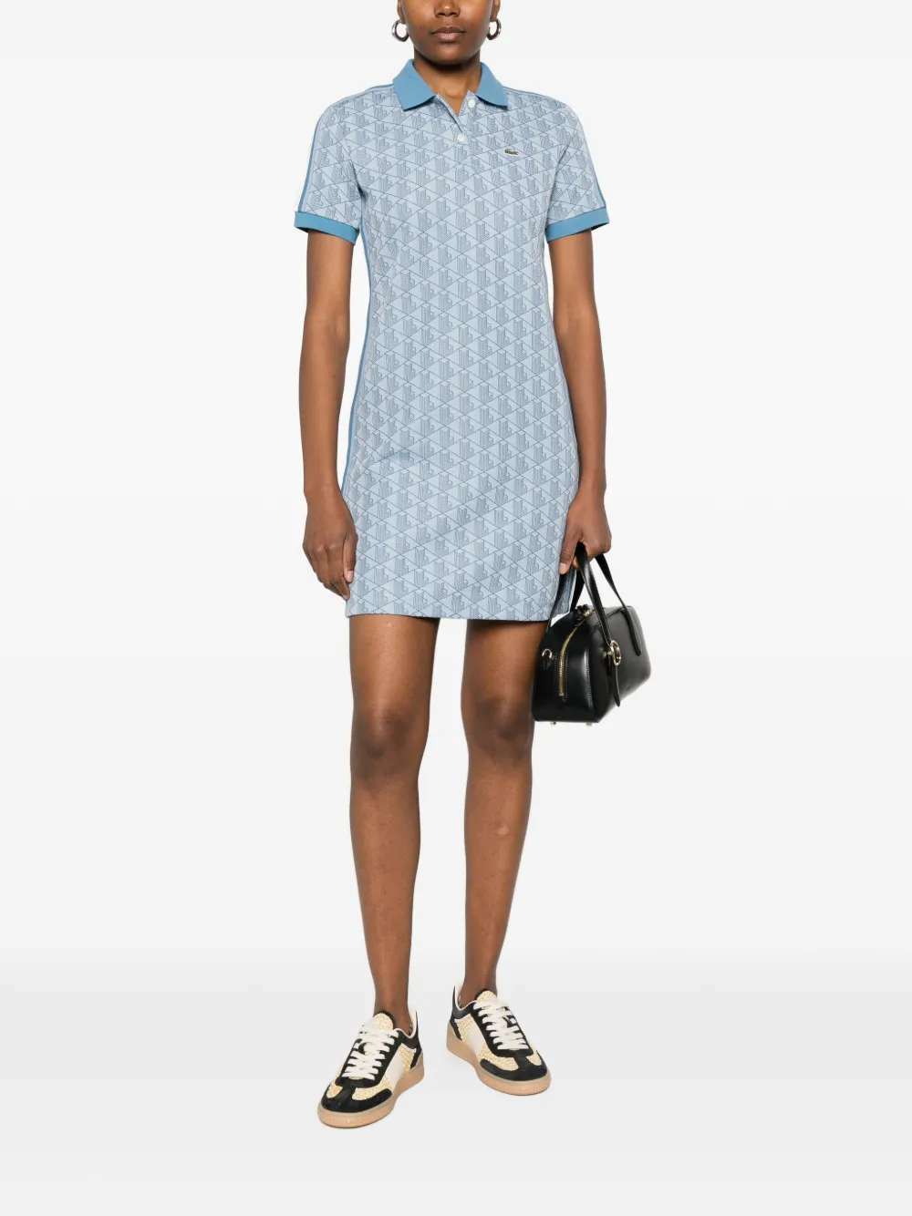  Lacoste Polo-collar Mini Dress - Blue 