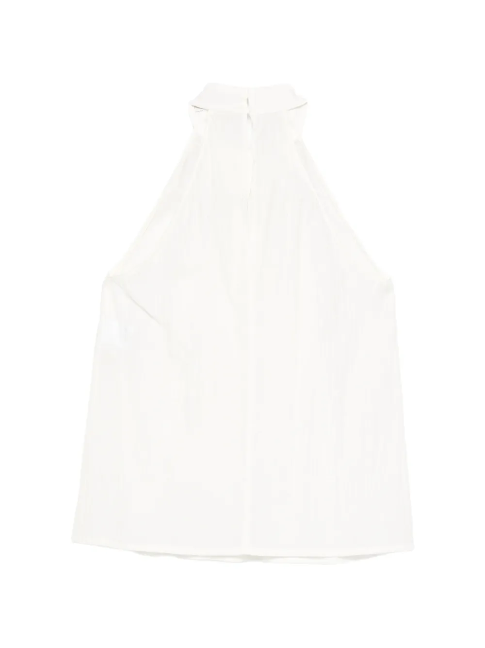  Tela Halterneck Tetured Top - White 