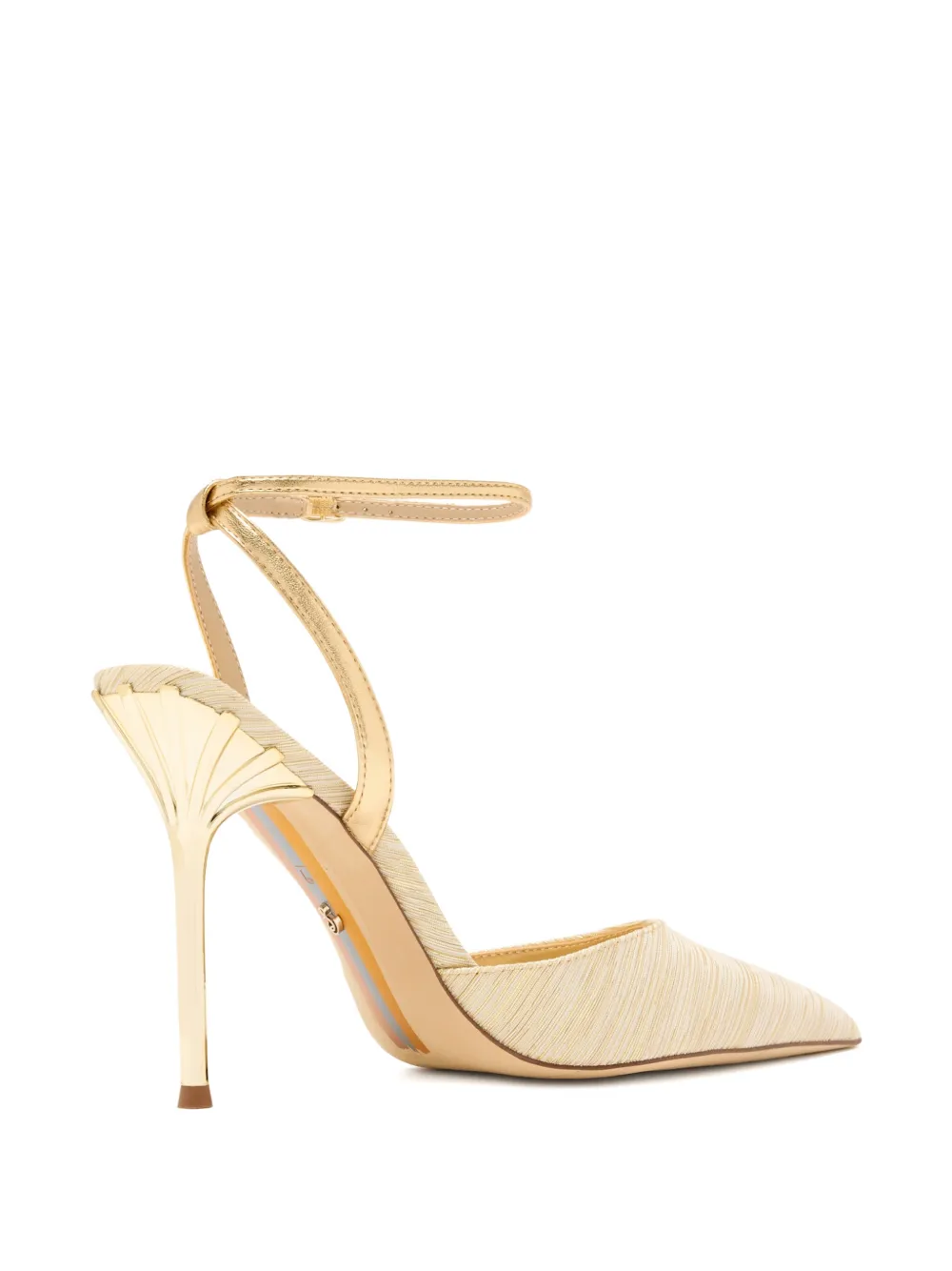 Sam Edelman Osha stiletto pumps met enkelbandje Goud