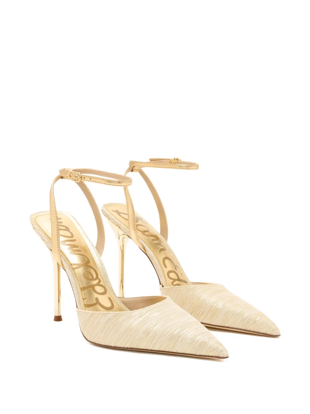 Sam Edelman Osha stiletto pumps met enkelbandje Goud