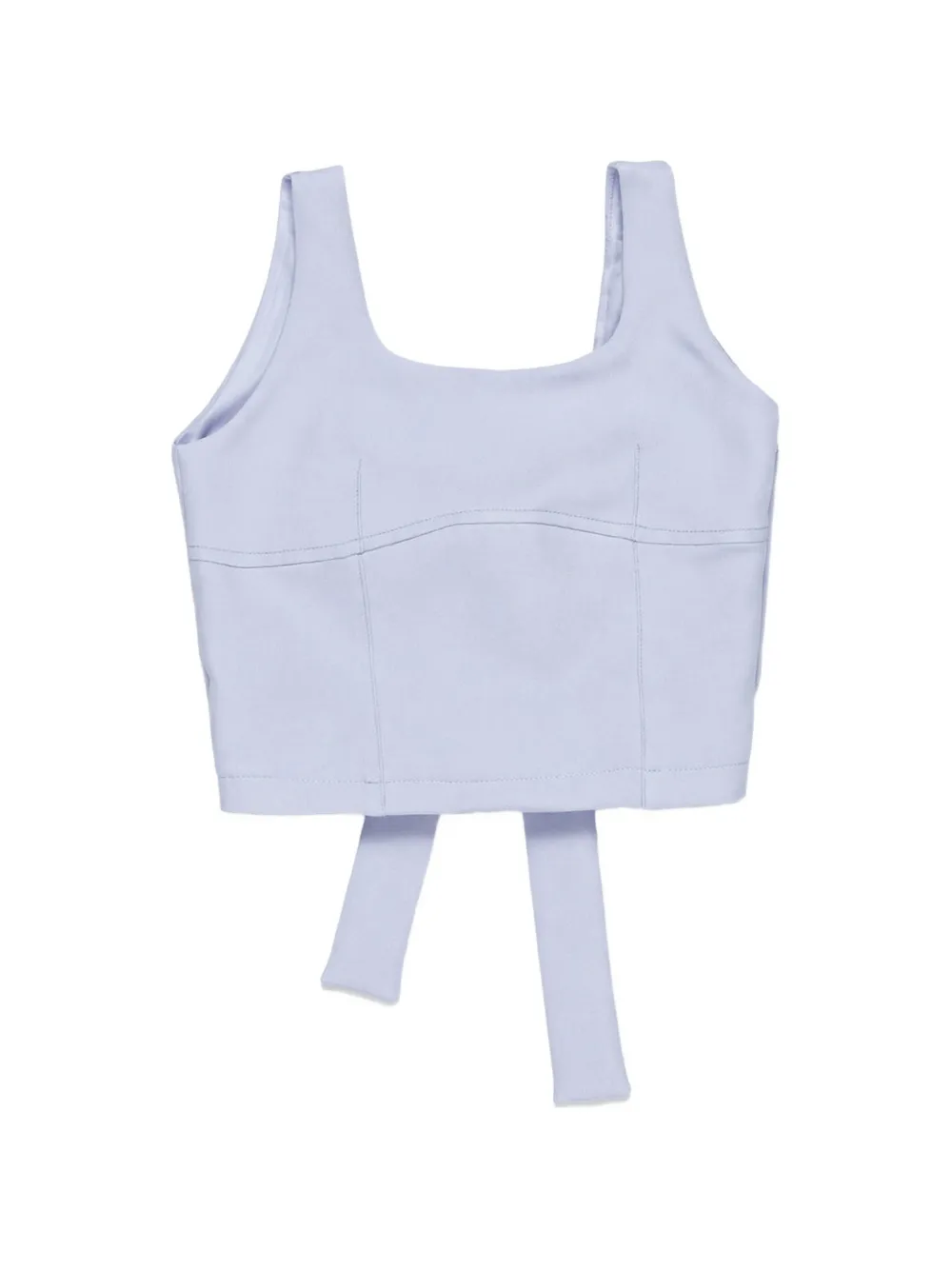 Miss Grant Kids bow-detail cropped top - Blu
