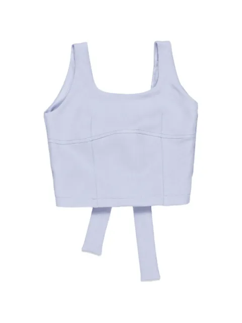 Miss Grant Kids bow-detail cropped top
