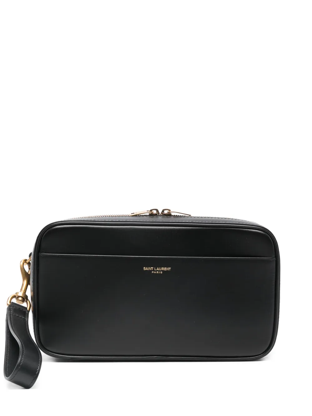 Saint Laurent zip wristlet wash bag - Schwarz