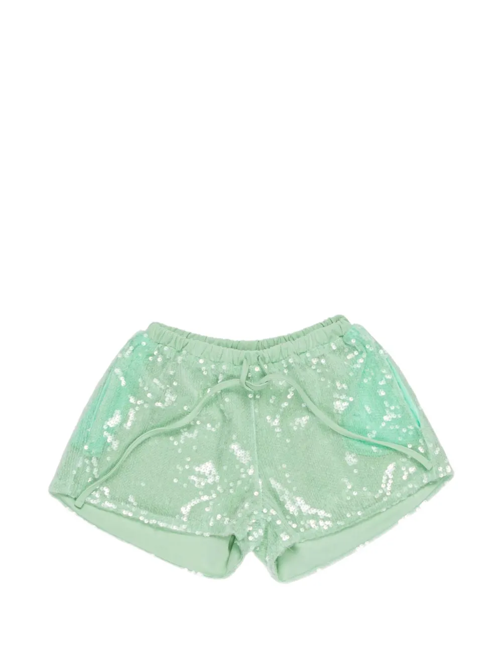 Miss Grant Kids sequin shorts - Verde