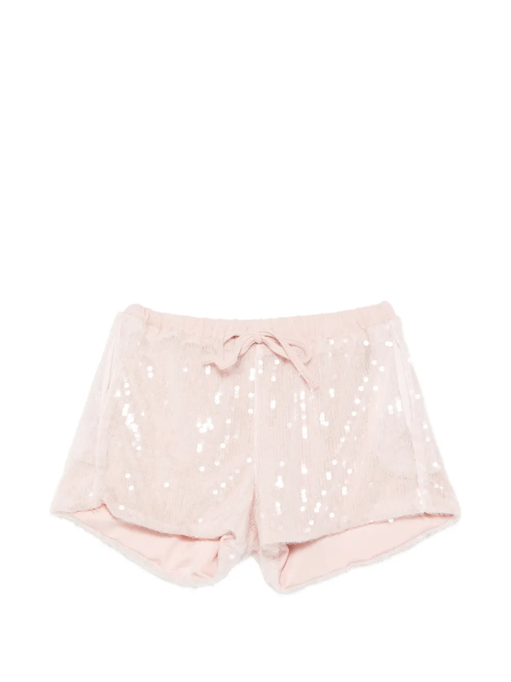 Miss Grant Kids sequin tie shorts - Rosa