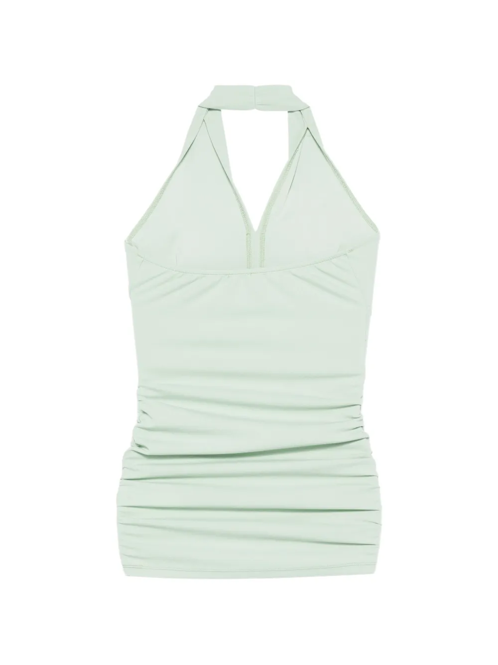 V-Neck Gathered Dress