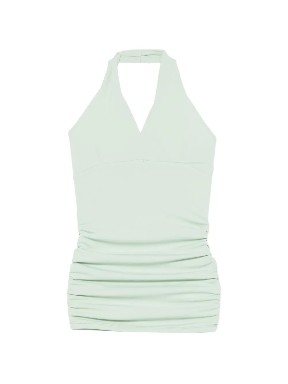 Miss Grant Kids V-neck gathered dress - Verde