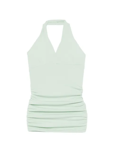 Miss Grant Kids vestido fruncido con cuello en V