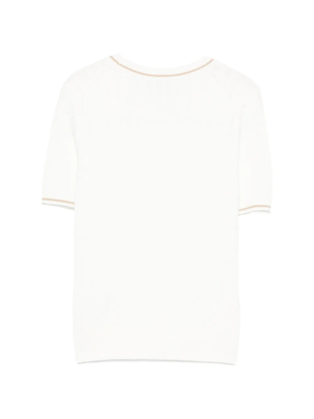  Lacoste Cable-knit T-shirt - White 