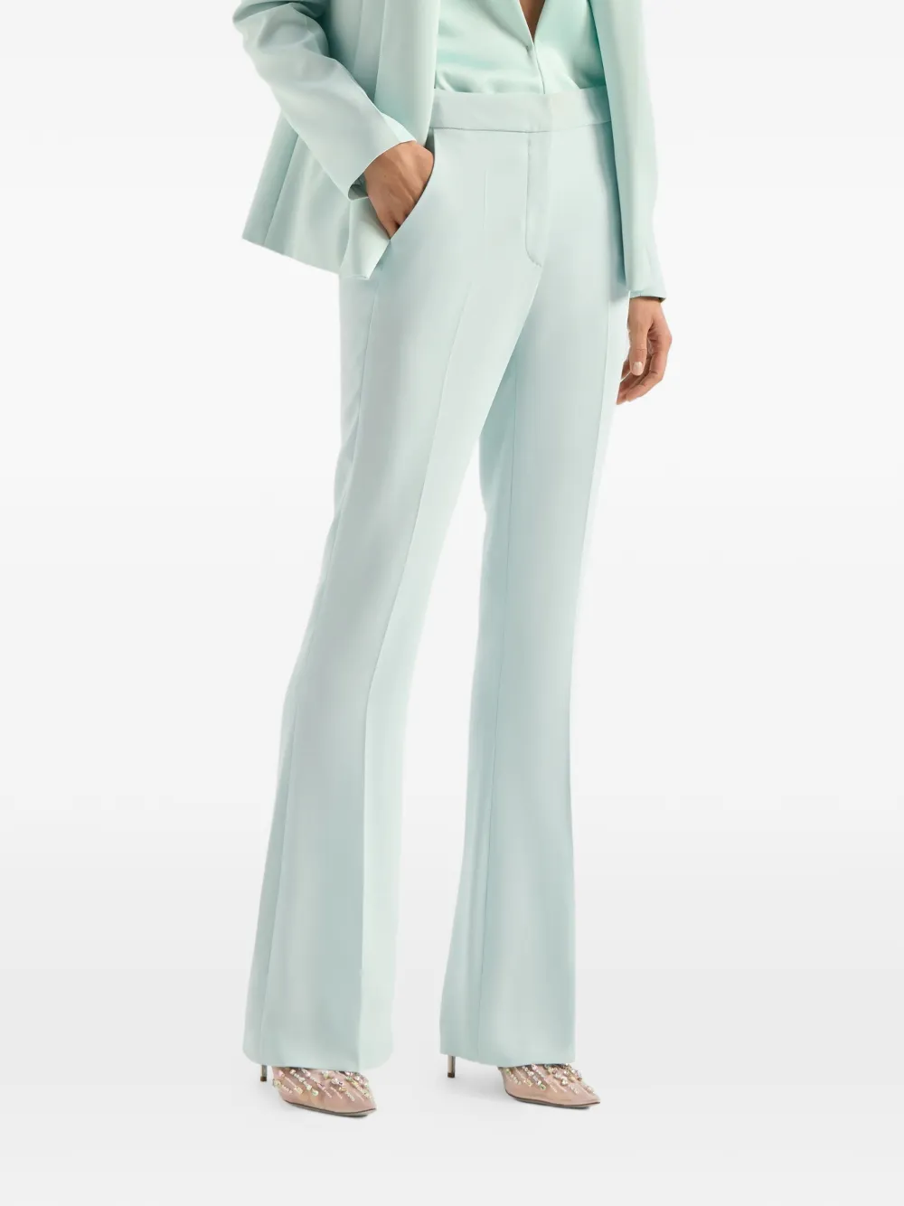 Genny Flared broek Groen