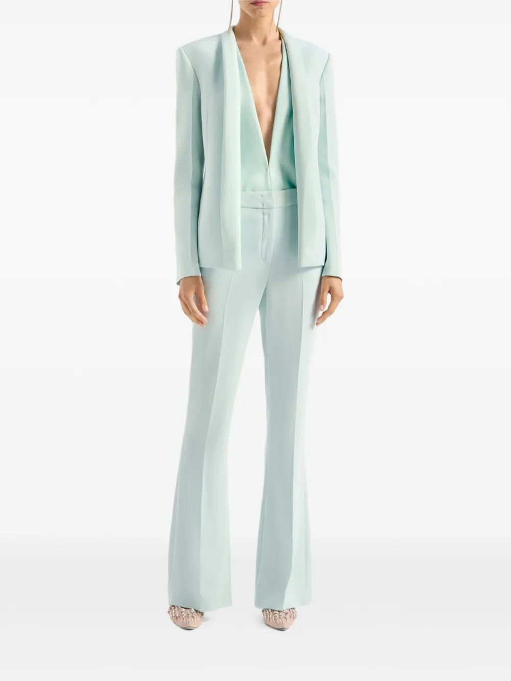  Genny Flared Trousers - Green 