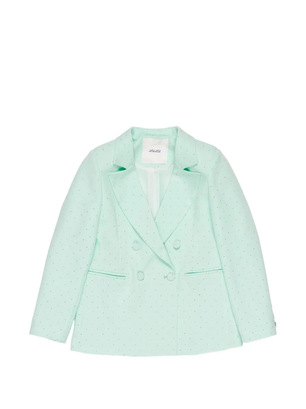 Miss Grant Kids Blazer doppiopetto con decorazione - Verde