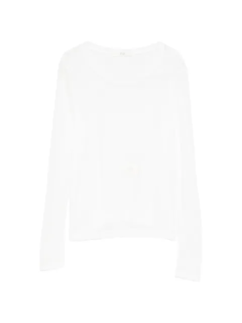 Co long-sleeve round-neck top