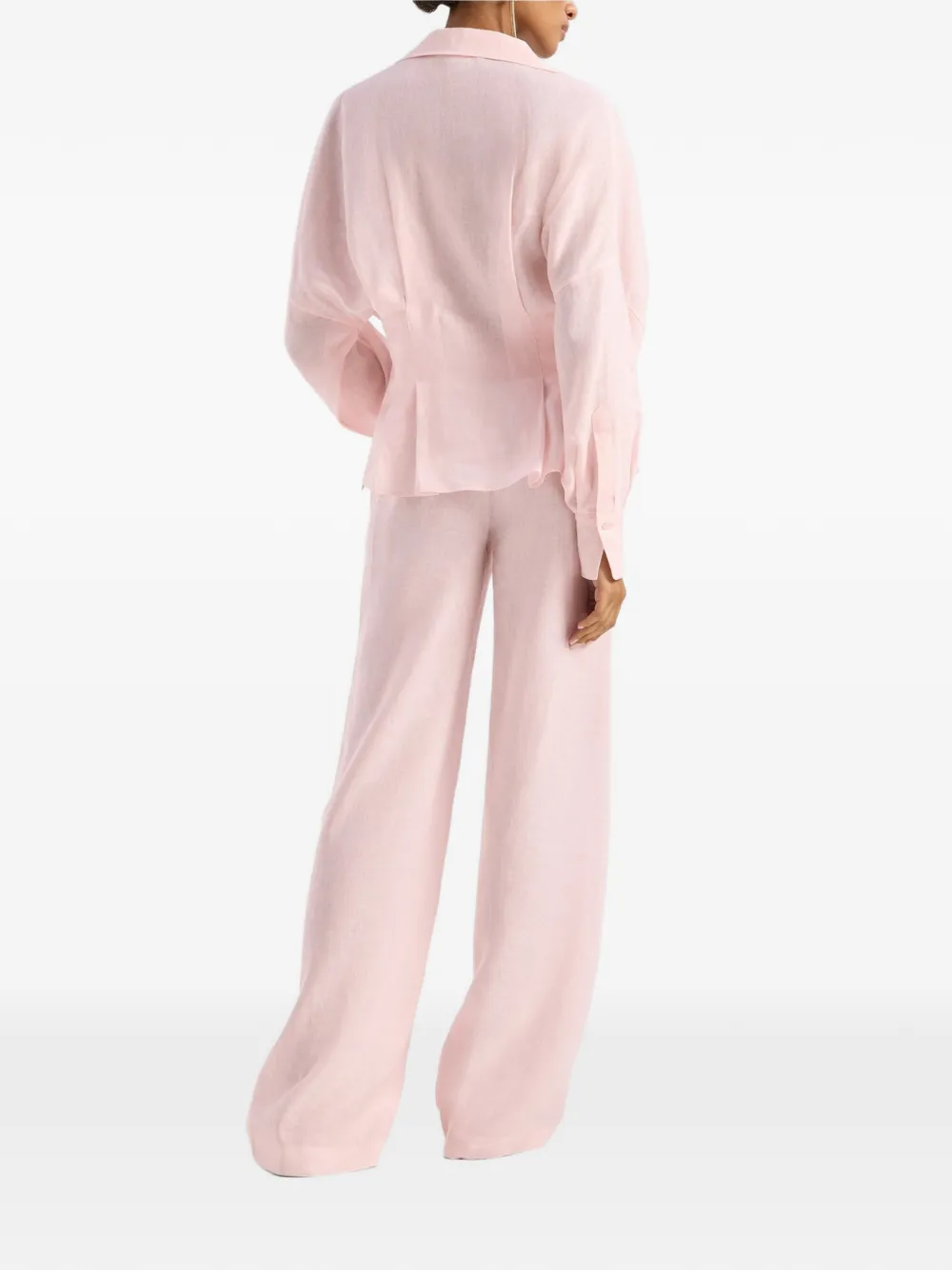 Genny Broek met wijde pijpen Roze