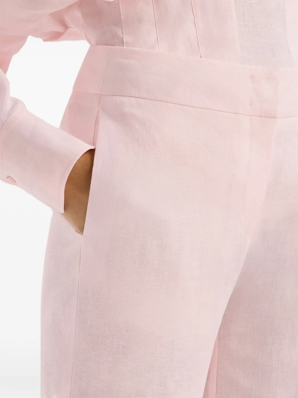 Genny Broek met wijde pijpen Roze