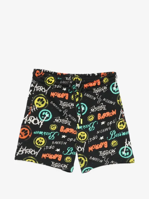 Barrow kids print drawstring trousers