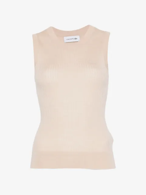 Lacoste camiseta tejida de canalé
