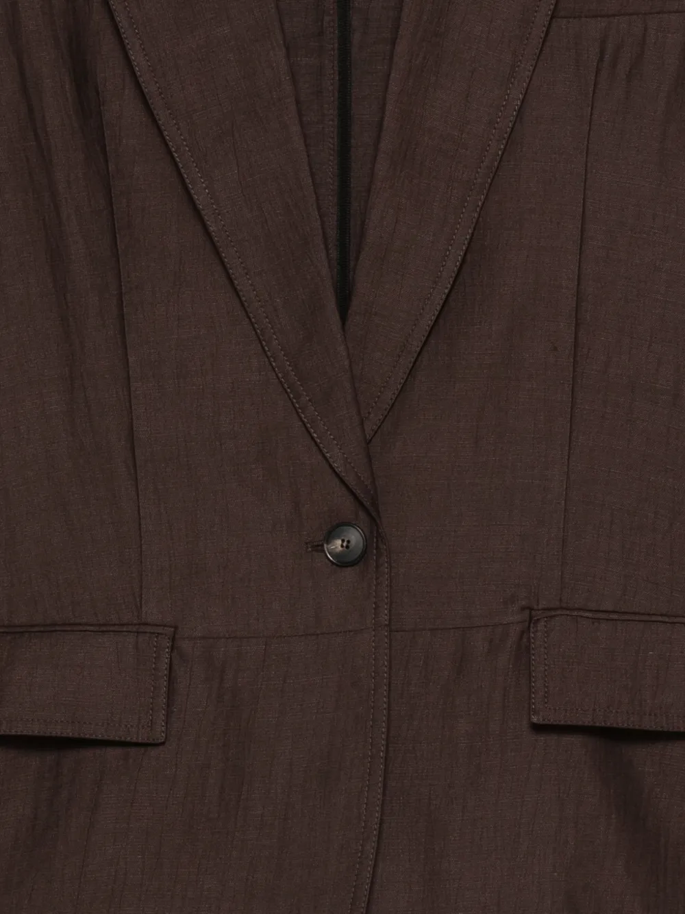  Tela Single-breasted Blazer - Brown 